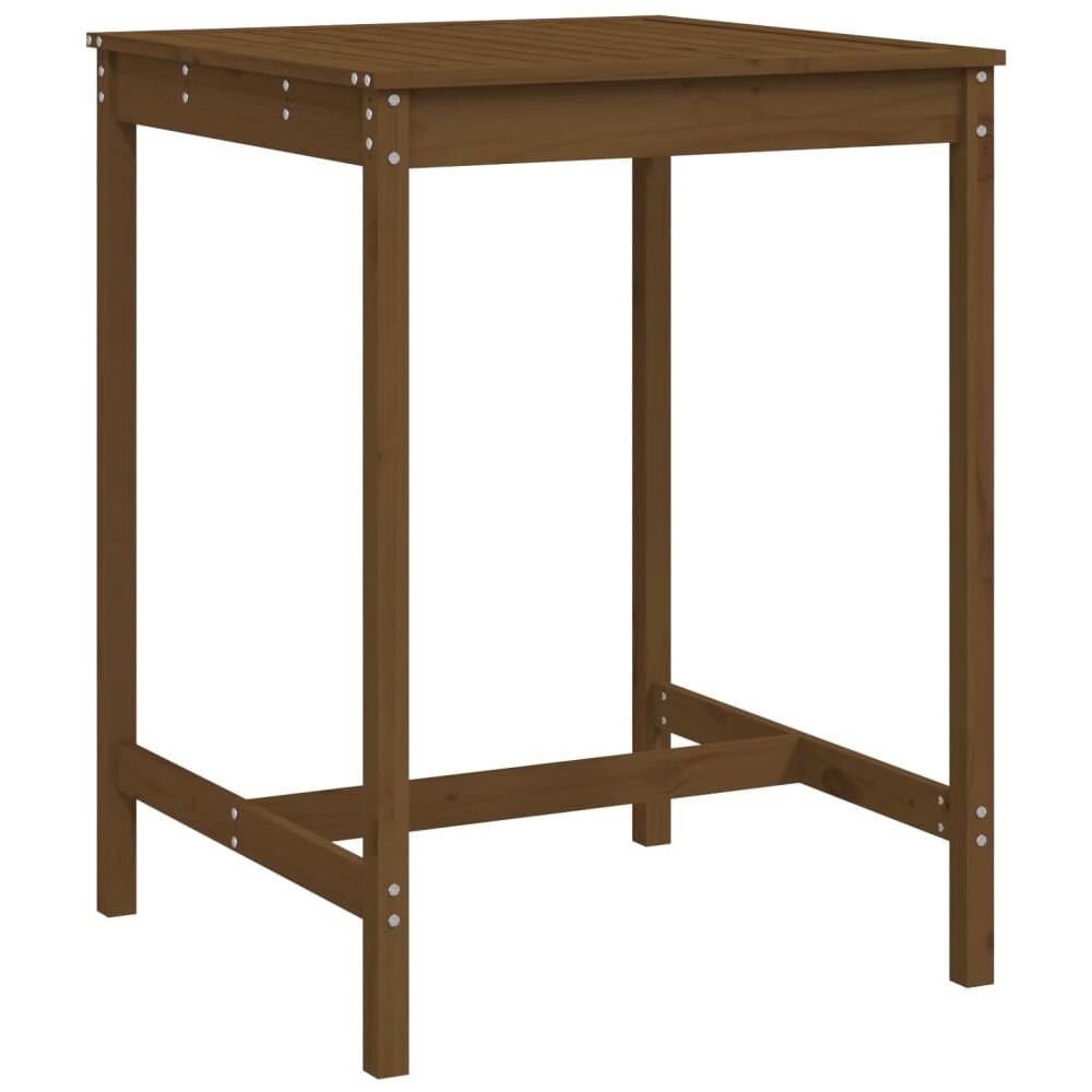 Tavolo Da Giardino Miele 82,5x82,5x110cm Legno Massello Di Pino - Foto 1