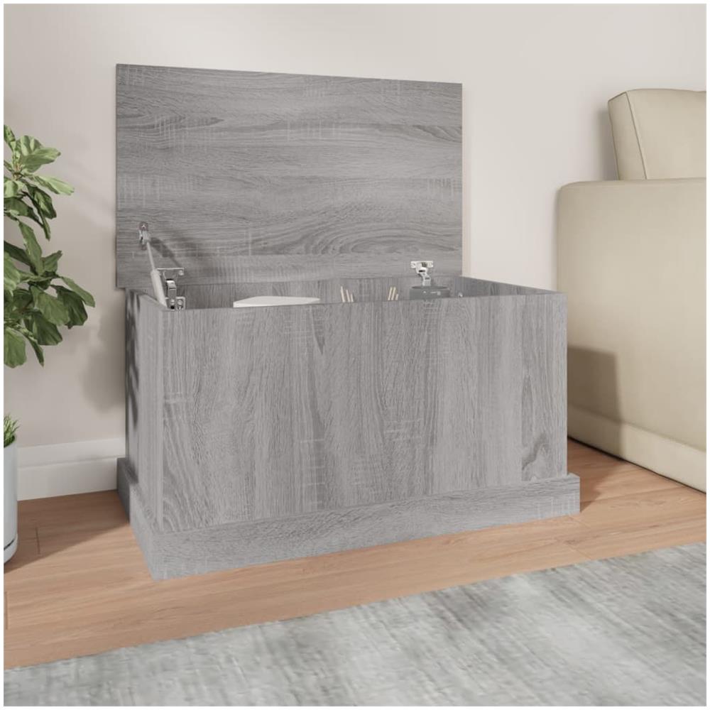 Contenitore Grigio Sonoma 70x40x38 cm Legno Multistrato - Foto 1