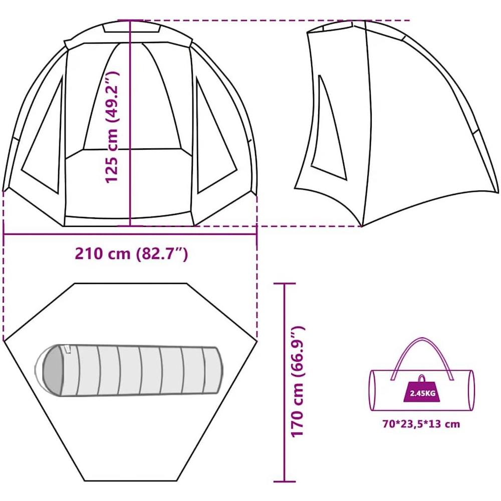 Tenda da Pesca Mimetica Impermeabile - Foto 10