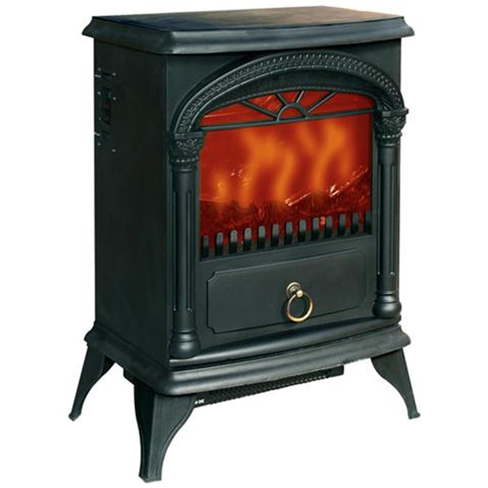 Elettrostufa ambiente Santorini 900-1800 Watt con effetto fuoco vivo - Foto 3