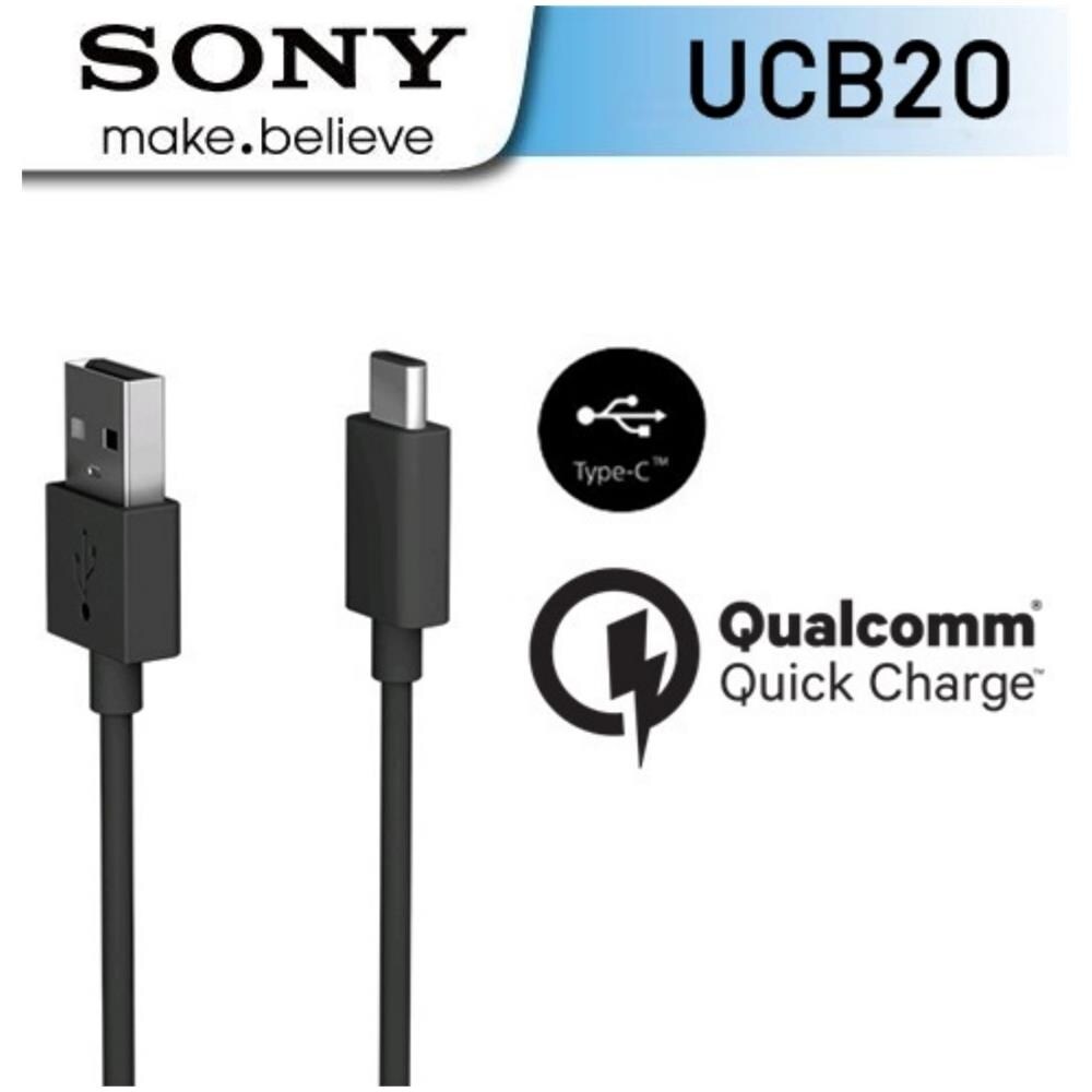 Cavo Usb Type-c Trasferimento Dati Ricarica Nero Originale Sony Ucb20 Per Xperia - Foto 7