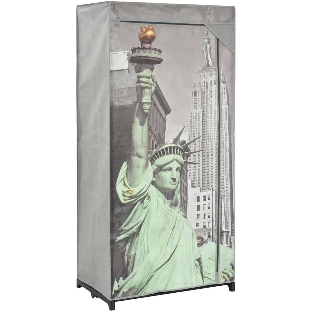 Armadio New York 75x45x160 Cm In Tessuto - Foto 1