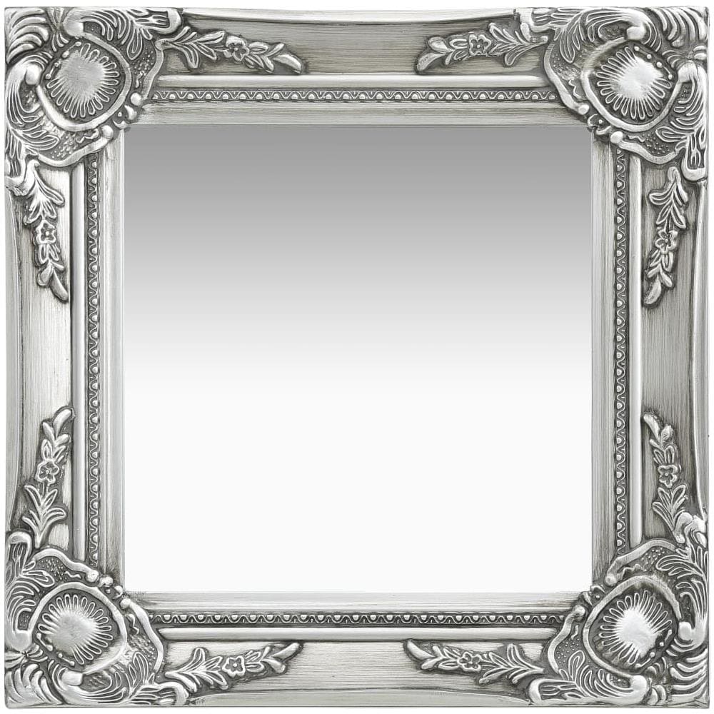 Specchio Da Parete Stile Barocco 40x40 Cm Argento - Foto 1