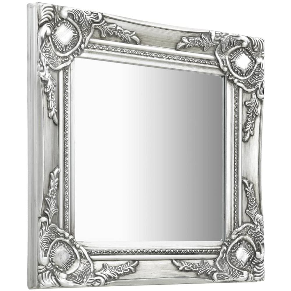 Specchio Da Parete Stile Barocco 40x40 Cm Argento - Foto 2