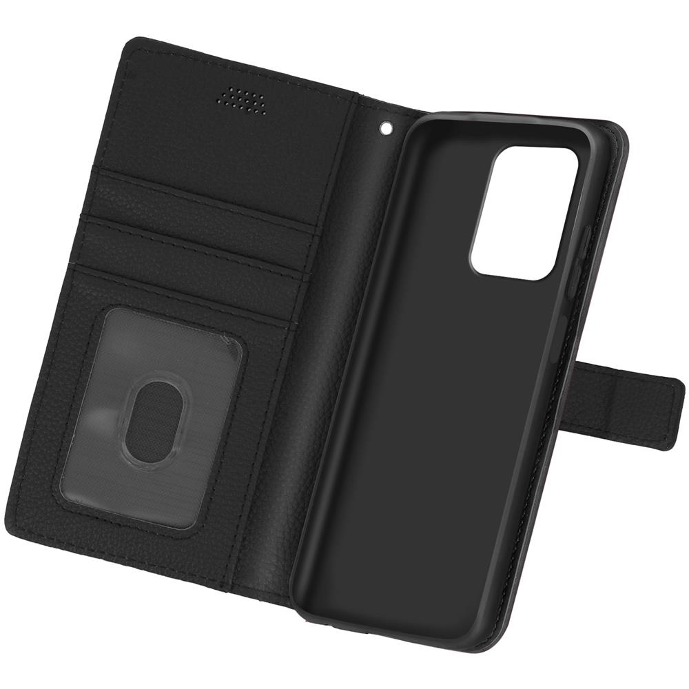 Custodia Xiaomi Redmi Note 10 5g / Poco M3 Pro Portacarte Supporto Video Nera - Foto 1