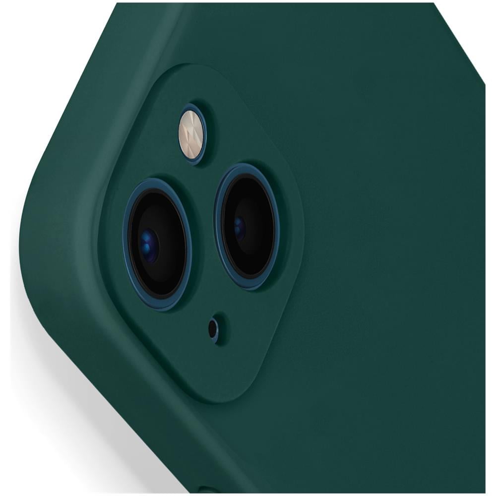 Cover Per Iphone 13 Mini Semi-rigida In Silicone Soft-touch Verde Smeraldo - Foto 2
