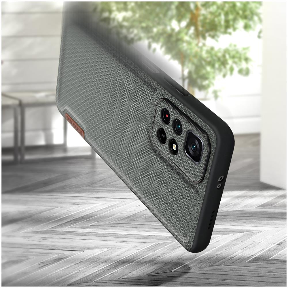 Cover Xiaomi Poco M4 Pro 5g Tessuto Fino Grigia - Foto 2