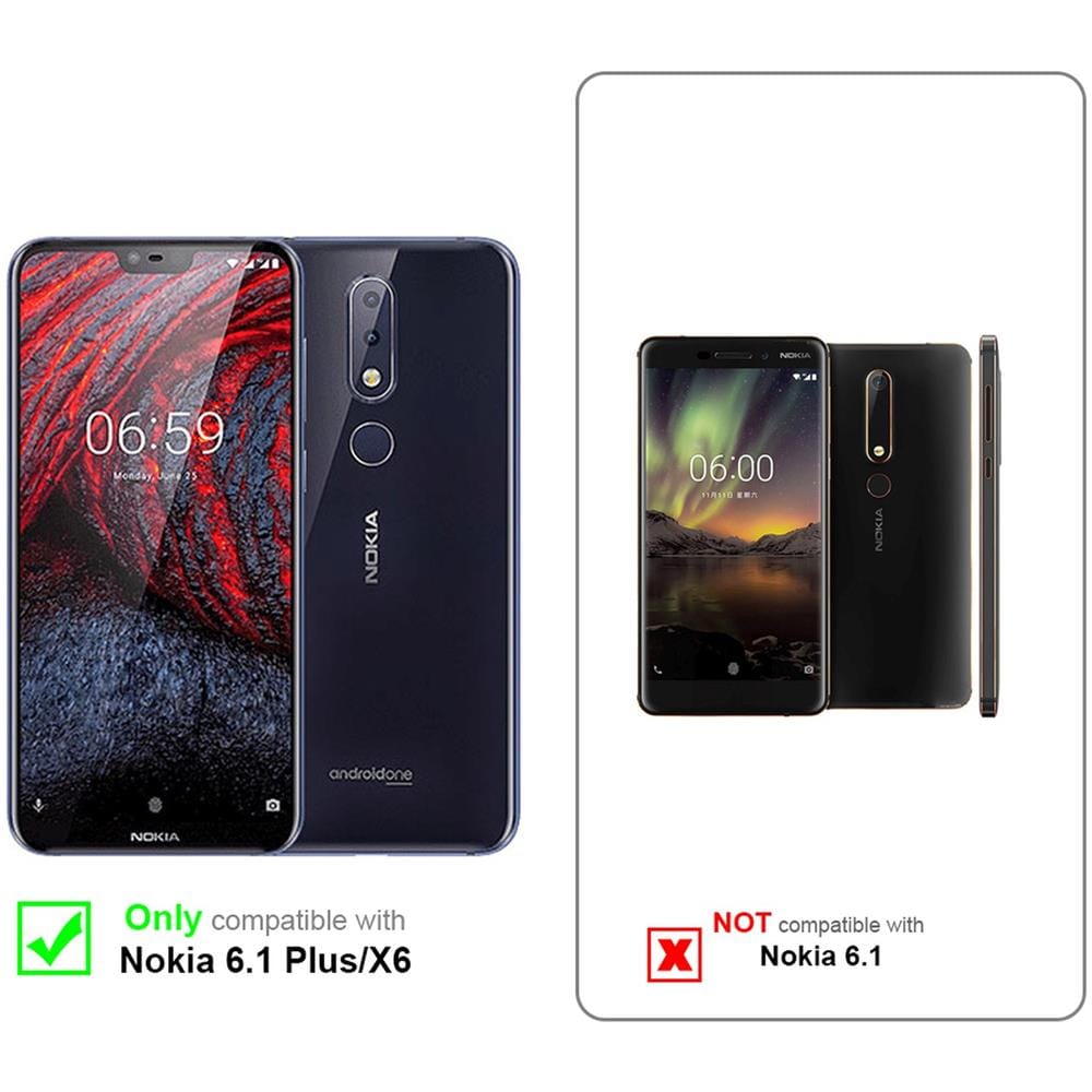 Custodia Compatibile Con Nokia X6 / Nokia 6.1 Plus In Candy Rosa - Coperchio Protettivo In Silicone Tpu Flessibile - Foto 2