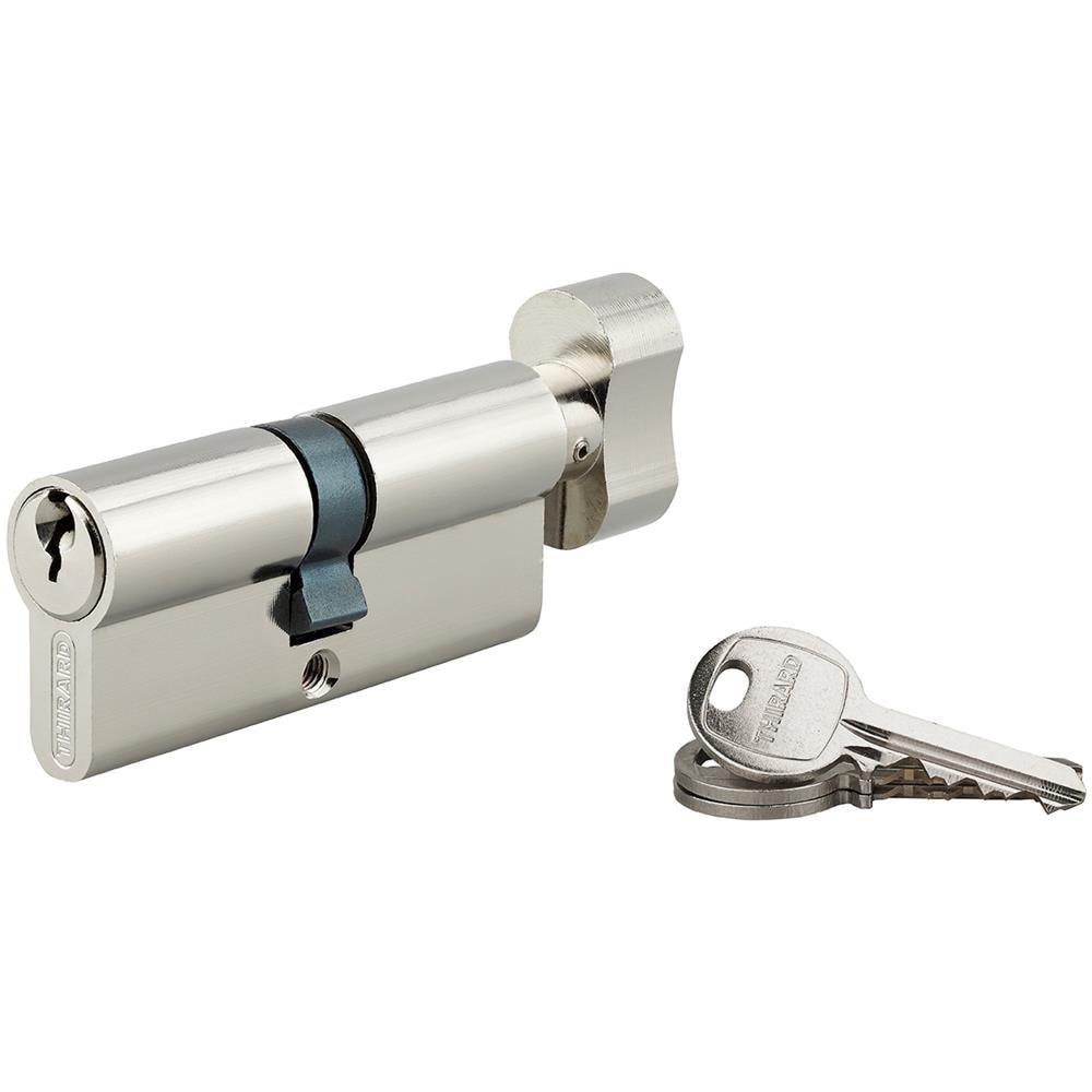 Cilindro Europeo Per Serratura A Pomolo Sa 40bx40mm, Anti Estrazione, Nichel, 3 Chiavi - - Foto 1