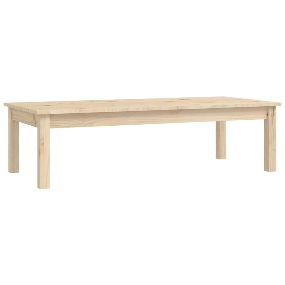 Tavolino Da Salotto 110x50x30 Cm Legno Massello Di Pino - Foto 2