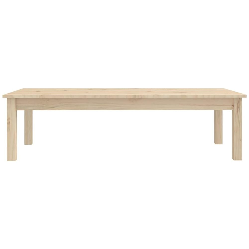 Tavolino Da Salotto 110x50x30 Cm Legno Massello Di Pino - Foto 3