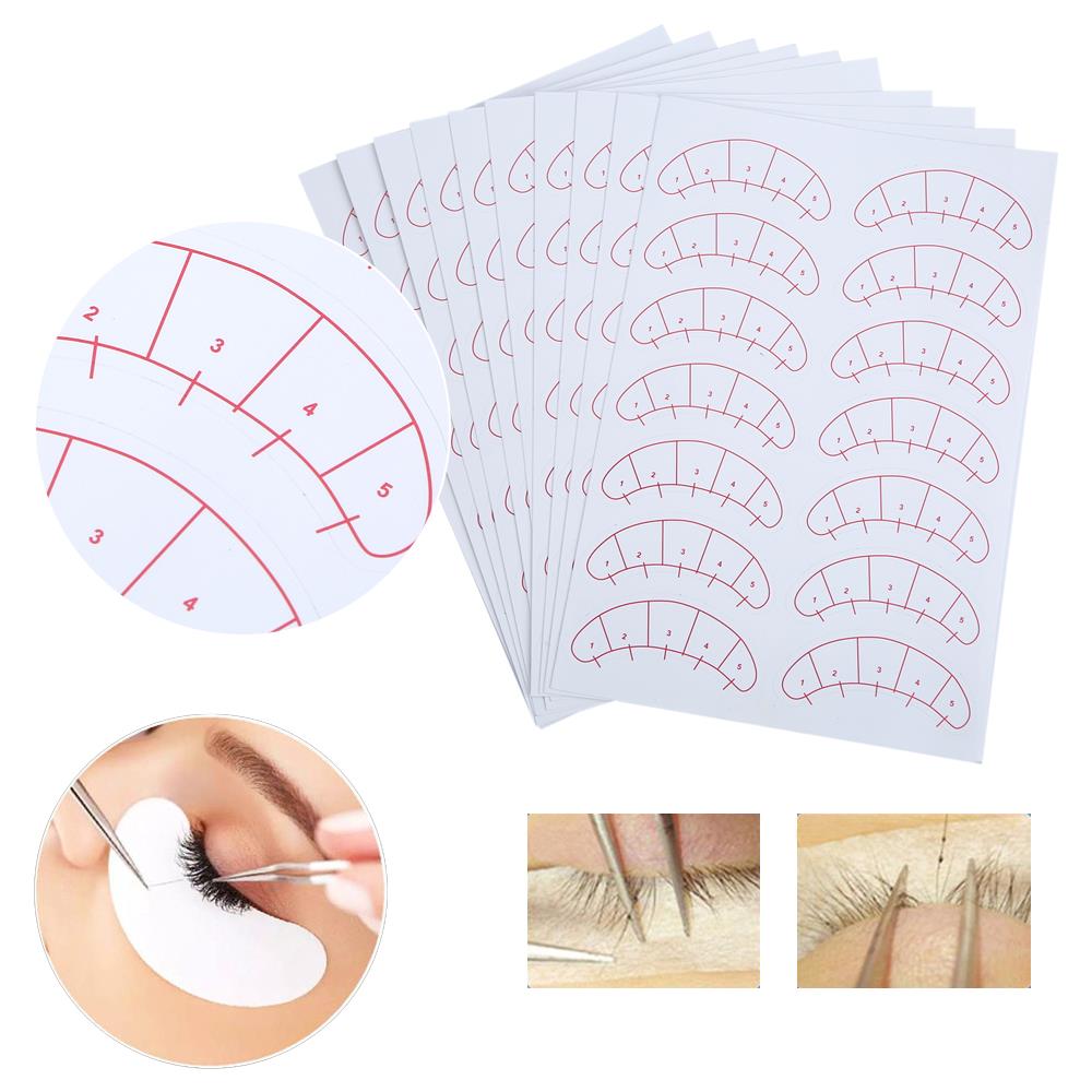 Toppe Adesive Sotto Gli Occhi Per L'estensione Delle Ciglia 140 Pezzi Bianco - Foto 1
