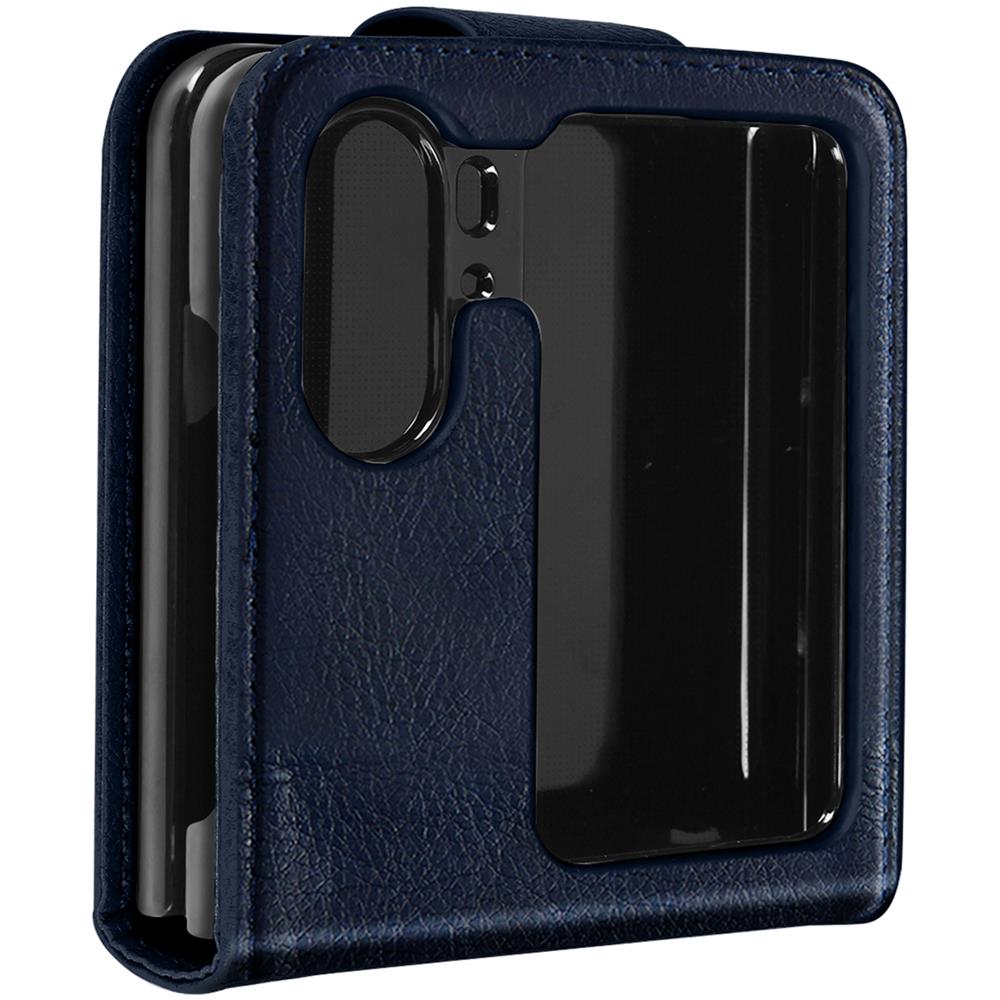 Cover Per Oppo Find N2 Flip Con Linguetta Magnetica Chesterfield Blu - Foto 1