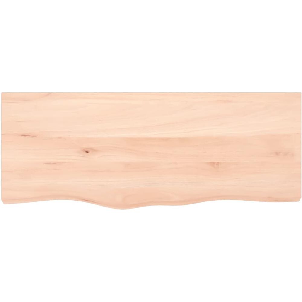 Piano per Tavolo 100x40x (2-6) cm in Rovere Massello Non Trattato - Foto 5