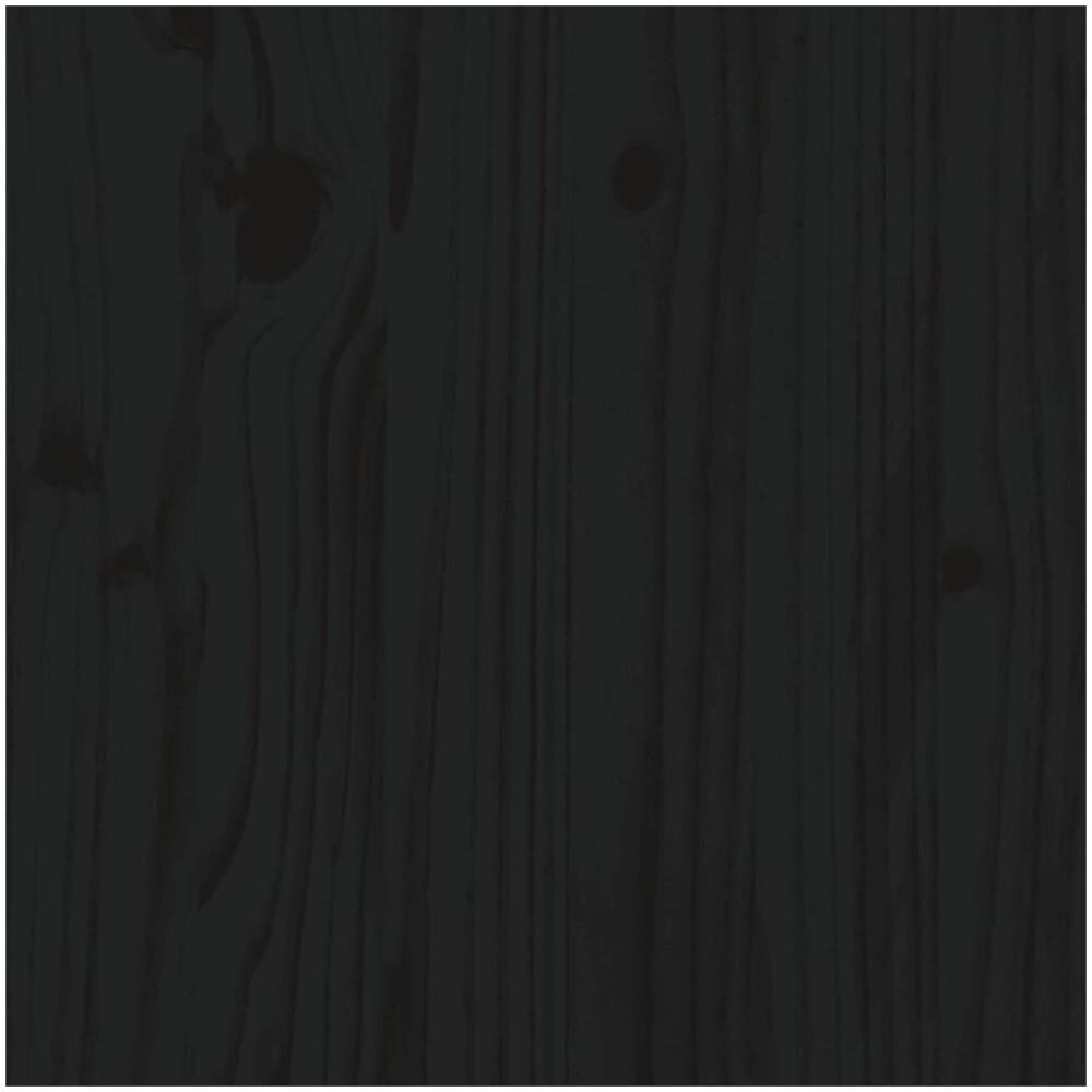 Tavolo Da Giardino Nero 82,5x82,5x110cm Legno Massello Di Pino - Foto 6