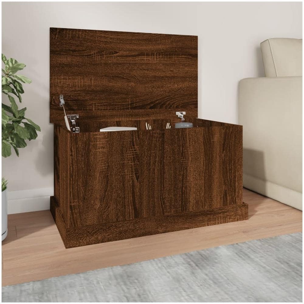 Contenitore Rovere Marrone 70x40x38 cm Legno Multistrato - Foto 1