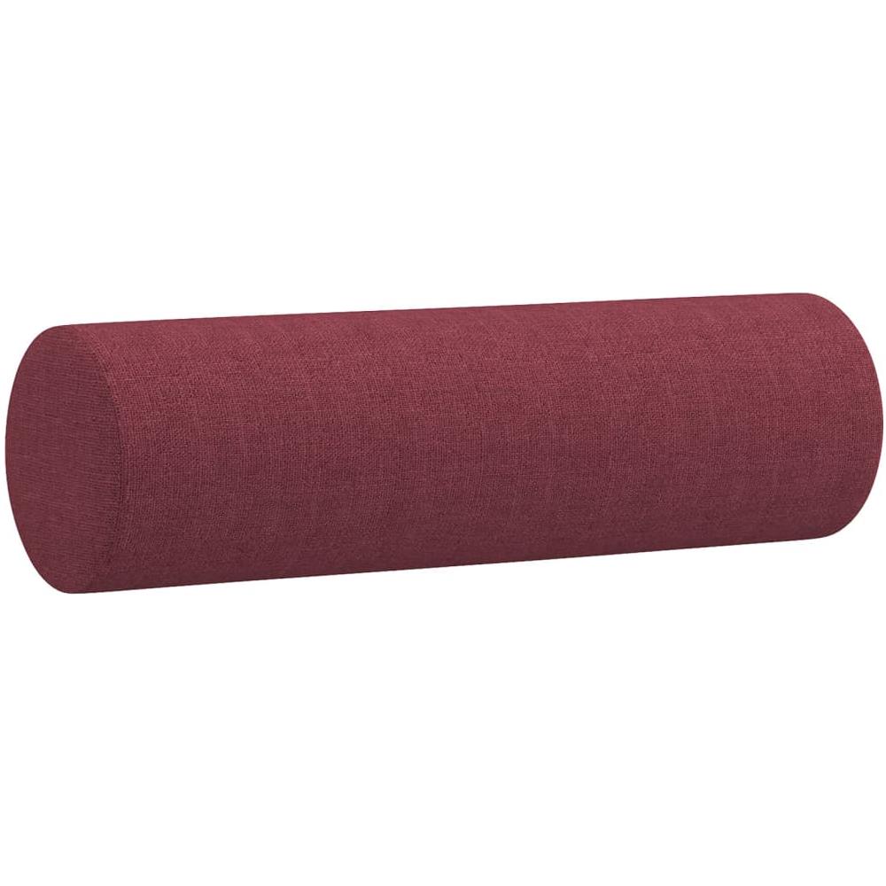 Divano A 3 Posti Con Cuscini Rosso Vino 180 Cm In Tessuto - Foto 7