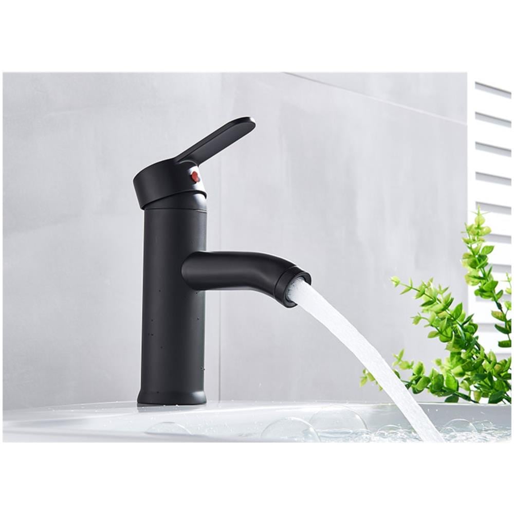 Rubinetto per lavabo da bagno, Blackswan, tipo M98, modello nero, misura 16,6 cm - Foto 2