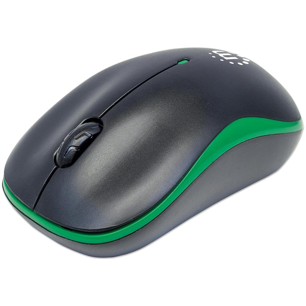 IM 1000-WL-BGR - Mouse Ottico Wireless con Micro Ricevitore USB 1000dpi Nero / Verde - Foto 1