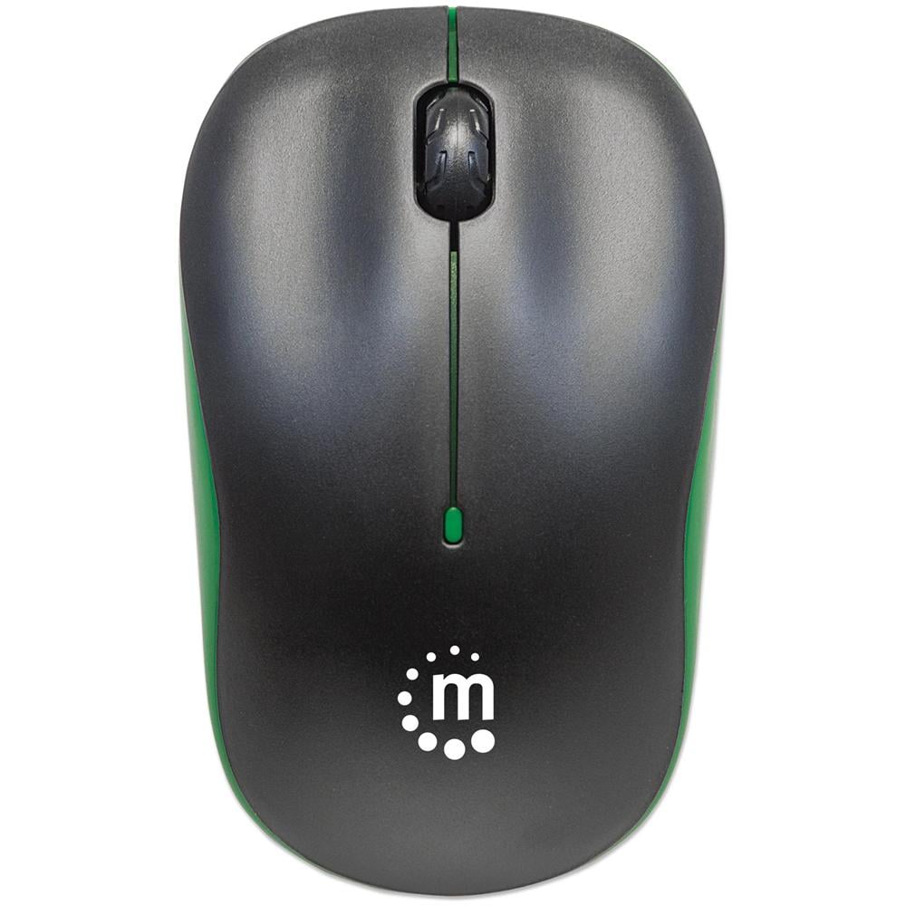 IM 1000-WL-BGR - Mouse Ottico Wireless con Micro Ricevitore USB 1000dpi Nero / Verde - Foto 2