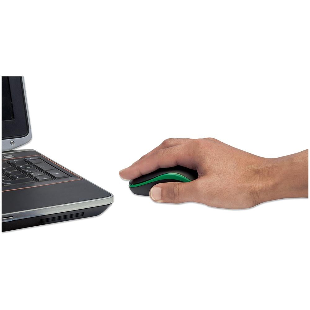 IM 1000-WL-BGR - Mouse Ottico Wireless con Micro Ricevitore USB 1000dpi Nero / Verde - Foto 3