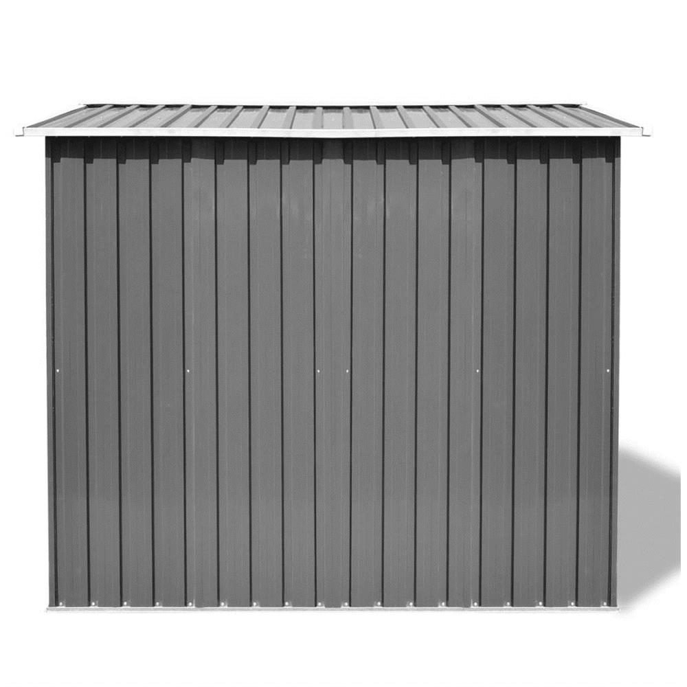 Capanno per Attrezzi in Metallo Grigio 257x205x178 cm - Foto 2
