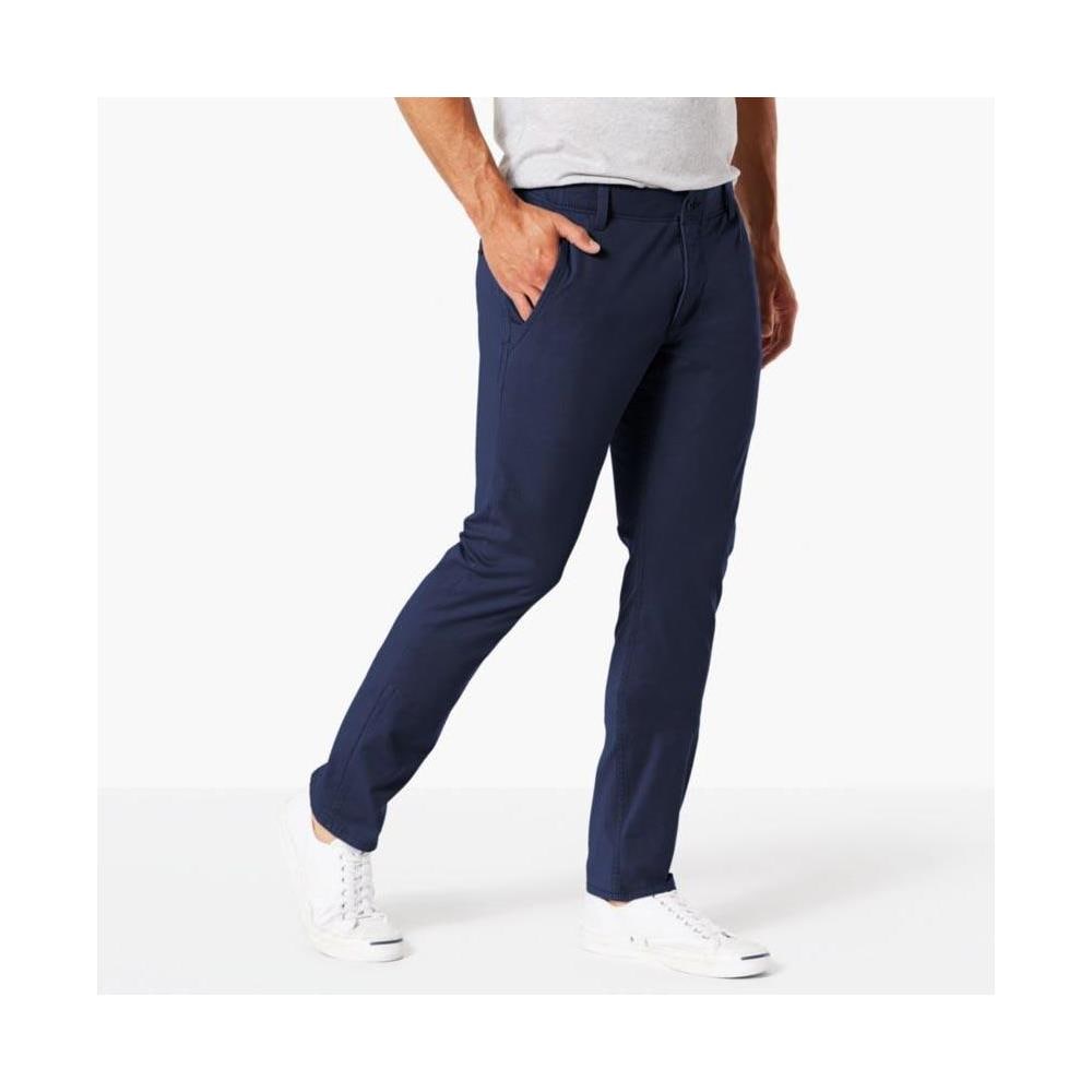 Pantaloni Dockers Alpha Khaki Smart 360 Flex Skinny L30 Abbigliamento Uomo W33-l30 - Foto 1
