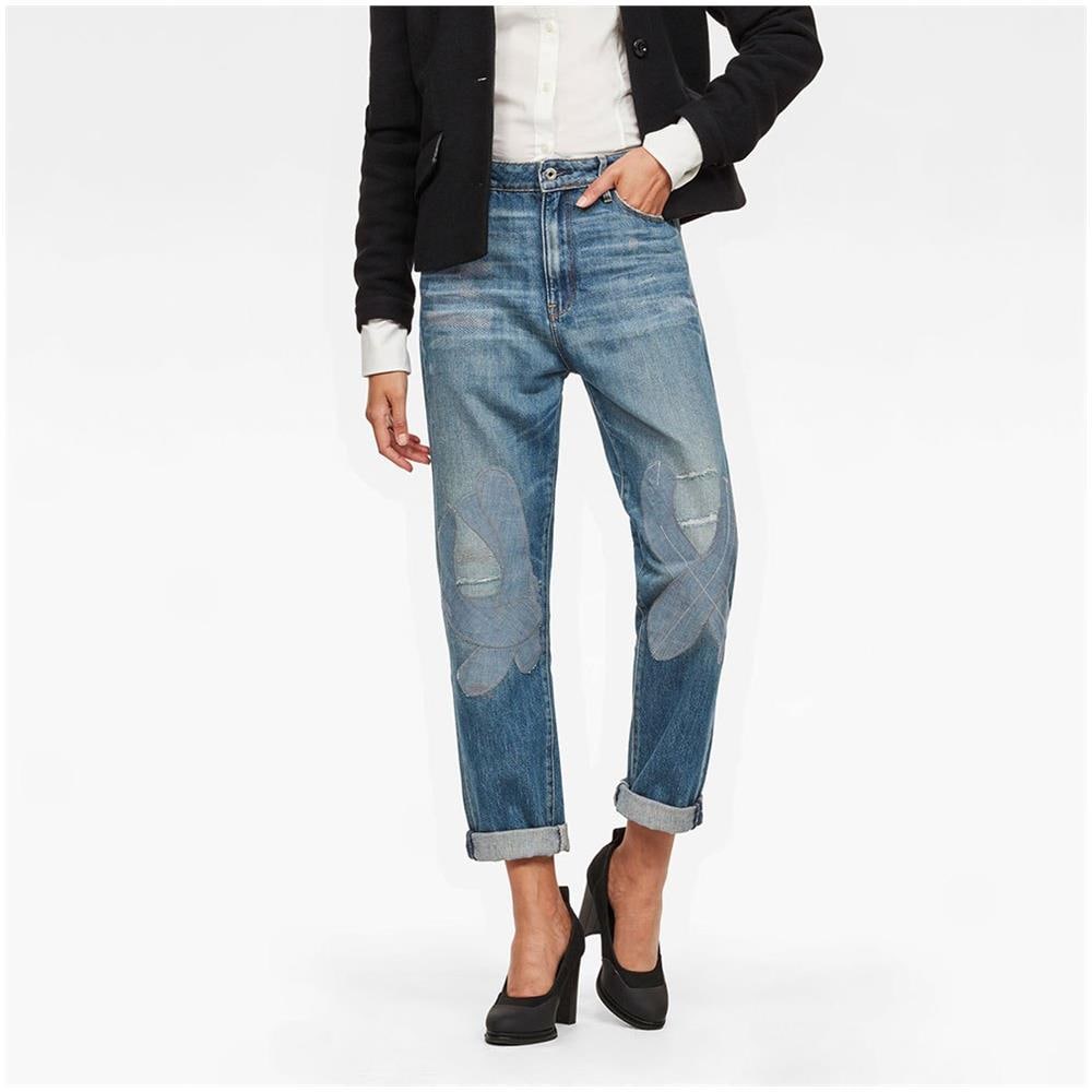 Pantaloni Gstar 3301 High Boyfriend Tape Restored L32 Abbigliamento Donna W24-l32 - Foto 1