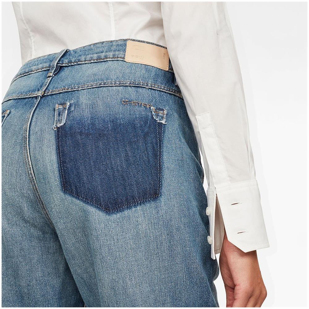 Pantaloni Gstar 3301 High Boyfriend Tape Restored L32 Abbigliamento Donna W24-l32 - Foto 3