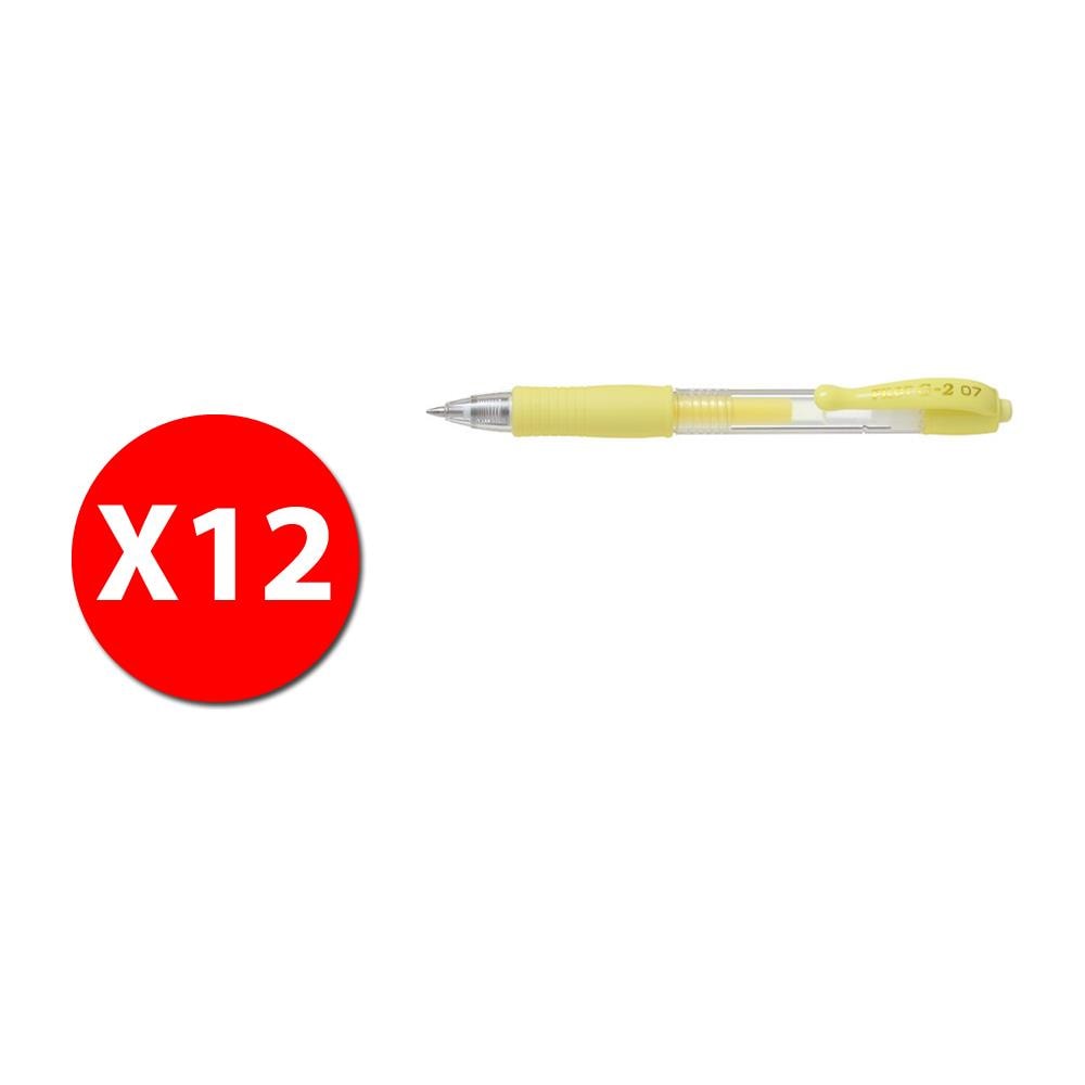 G-2 Pastel 011365 - Roller Inchiostro Gel - Giallo Chiaro - Punta Media - Conf. 12 Pz - Foto 1