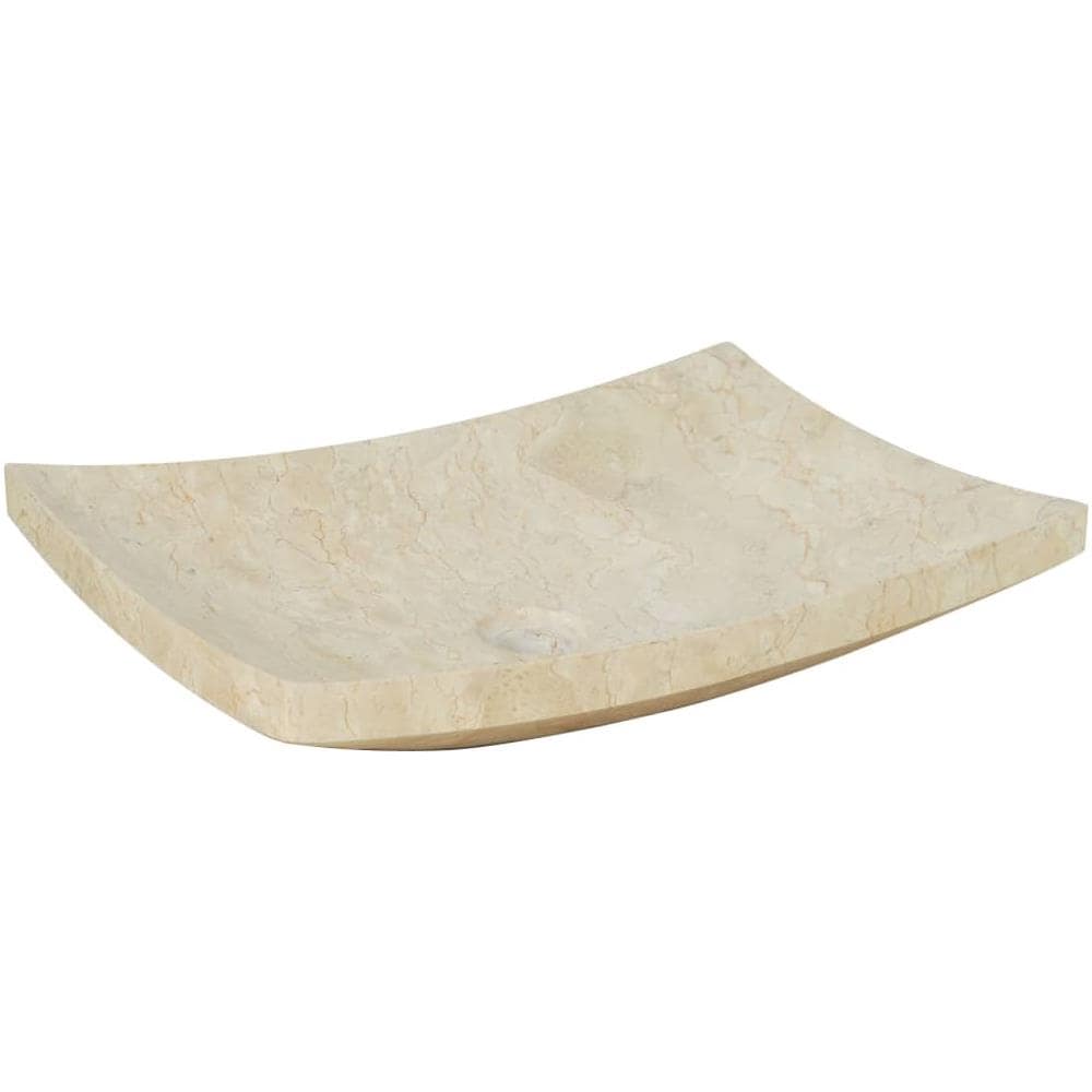Lavandino 50x35x12 Cm In Marmo Crema - Foto 2