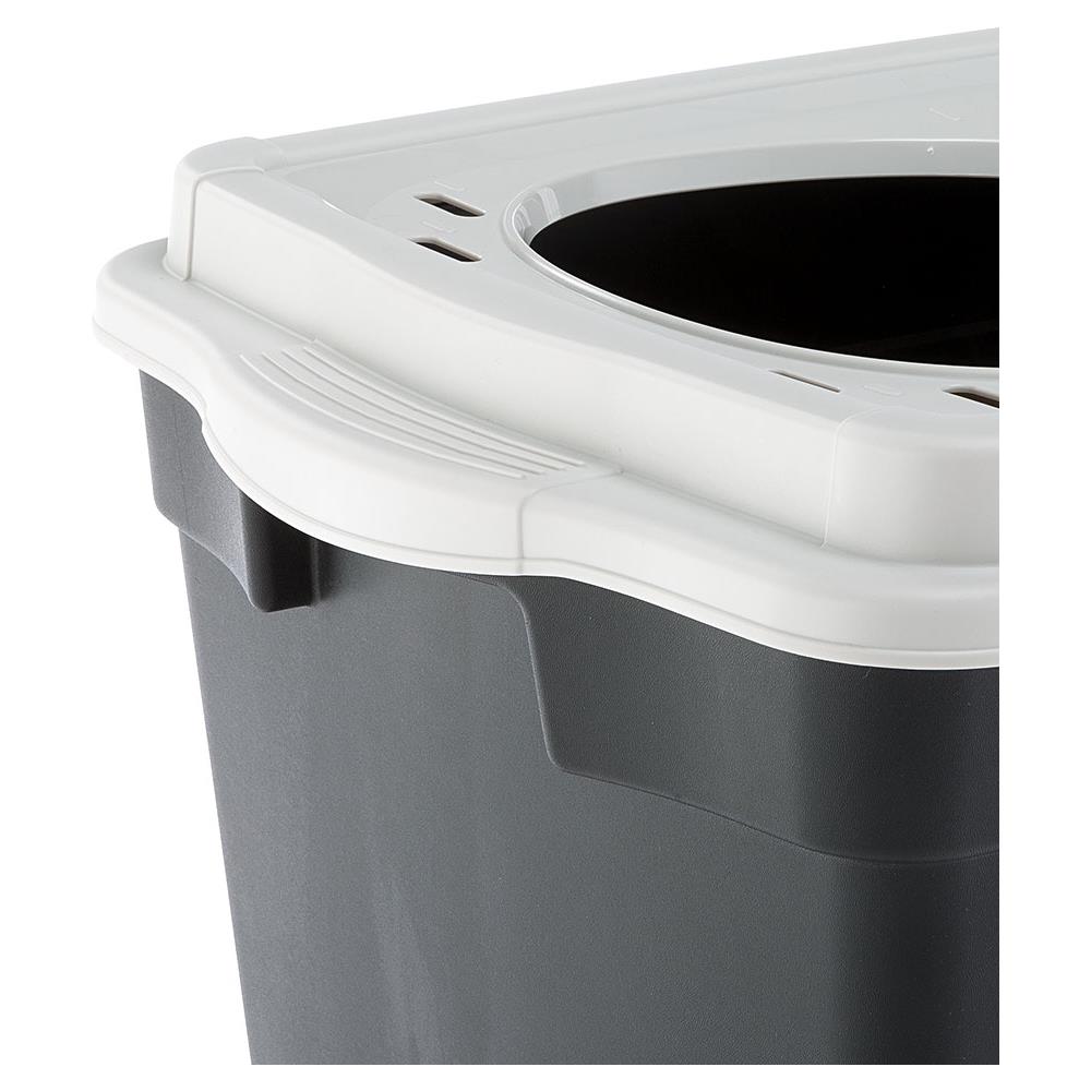 Toilette Jumpy Lettiera Gatto Gatti Apertura Coperchio Facile Pulizia - Foto 6