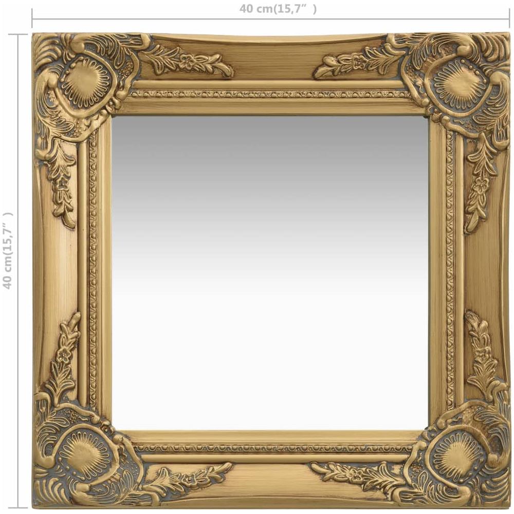 Specchio Da Parete Stile Barocco 40x40 Cm Oro - Foto 5