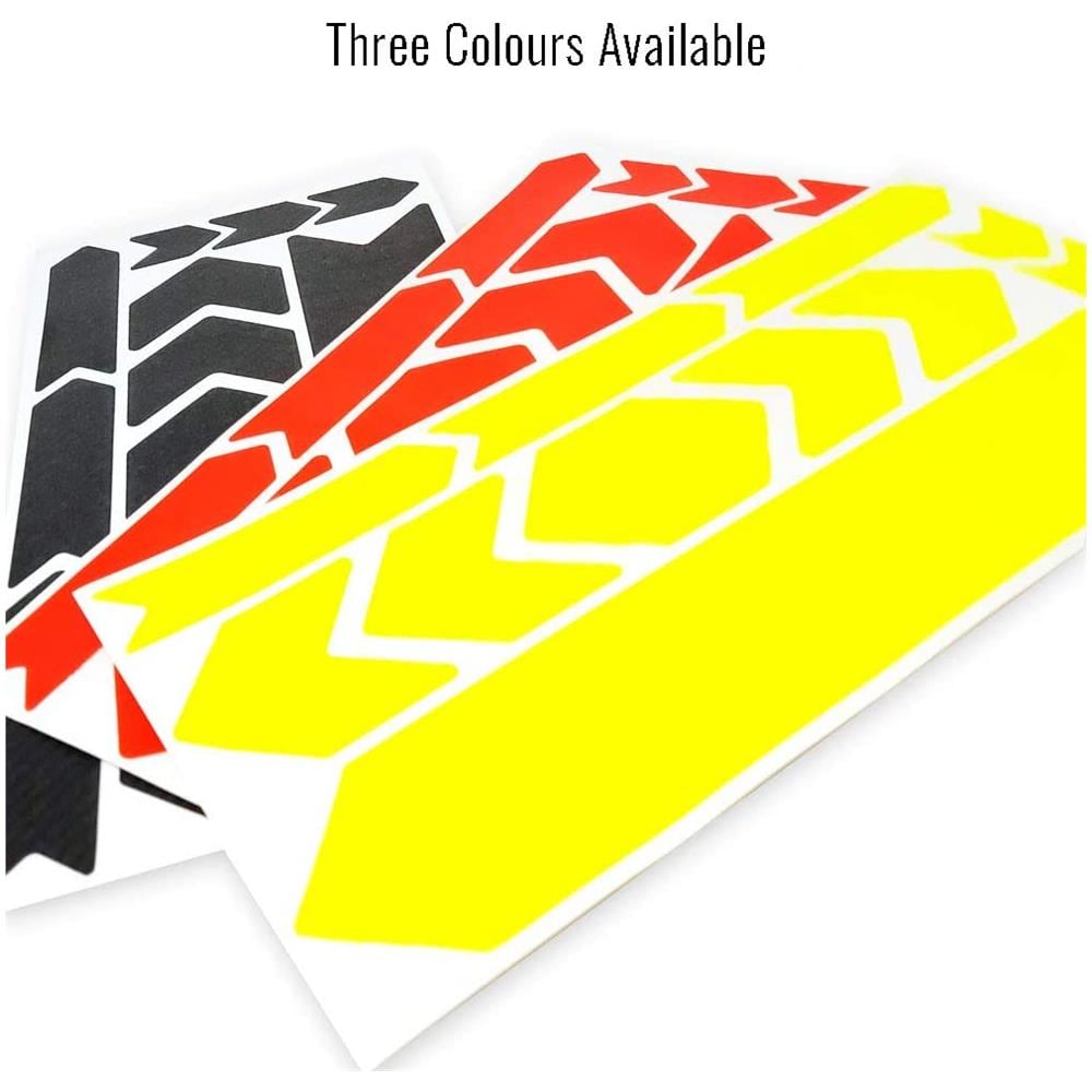 Kit Adesivo Protezione Telaio Bicicletta Rhino, Rosso Fluo, 35 X 17,5 Cm - Foto 2