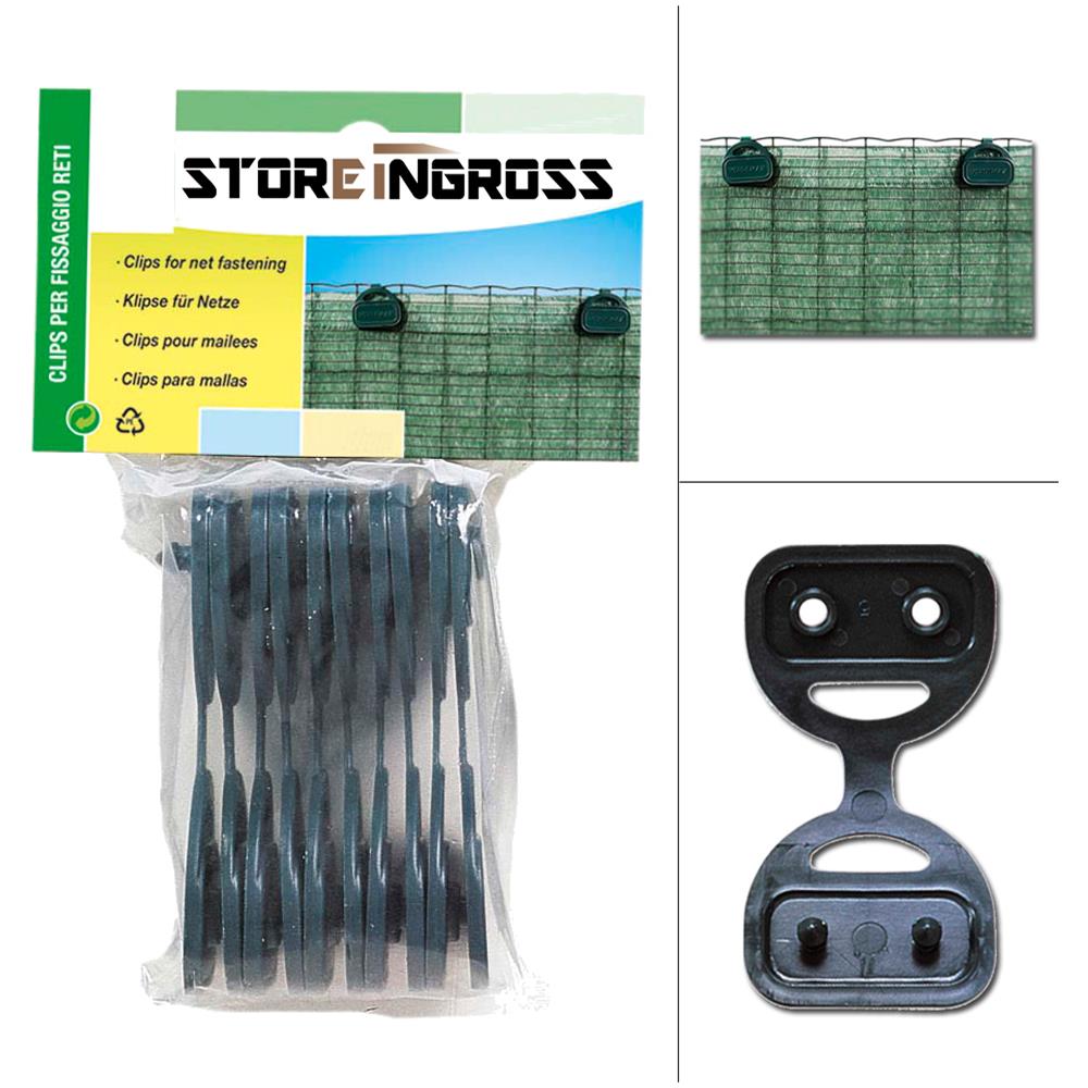 Multipack Da 400 Pz Fermi Per Rete Ombreggiante Clips Per Fissaggio Reti Super Pe - Foto 1