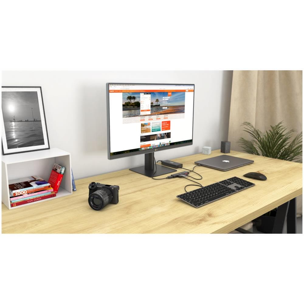 Docking Station da Viaggio Universale 4K USB-C / HDMI / USB 3.0 Nero + Power Delivery 60 W - Foto 4