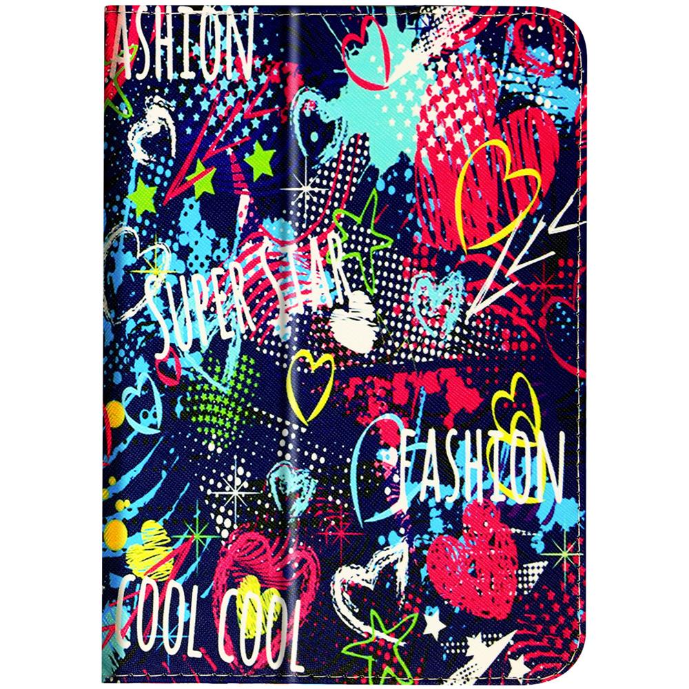 Custodia Tablet 10 Pollici Funzione Stand Con Elastico Design Graffiti - Foto 1