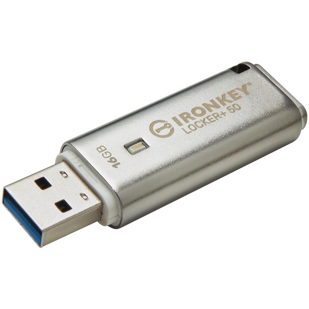 Technology IronKey Locker+ 50 unità flash USB 16 GB USB tipo A 3.2 Gen 1 (3.1 Gen 1) Argento - Foto 1