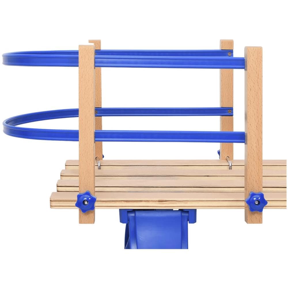 Schienale Per Slitta Blu In Compensato - Foto 3