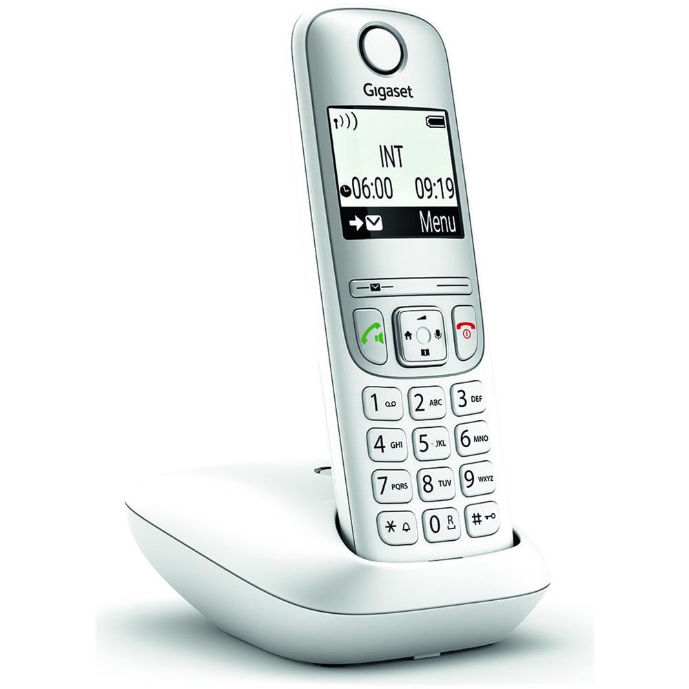 Telefono Analogico/DECT A690 con Cornetta Wireless Raggio d'azione Interno/ Esterno 50/300 m Colore Bianco - Foto 1