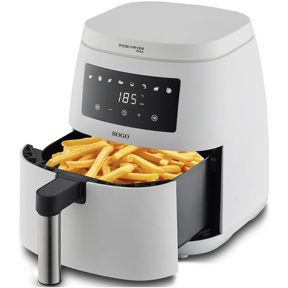 Friggitrice ad Aria FRE-SS-10810 Capacità 4.5 Litri 1500 Watt Colore Bianco - Foto 2