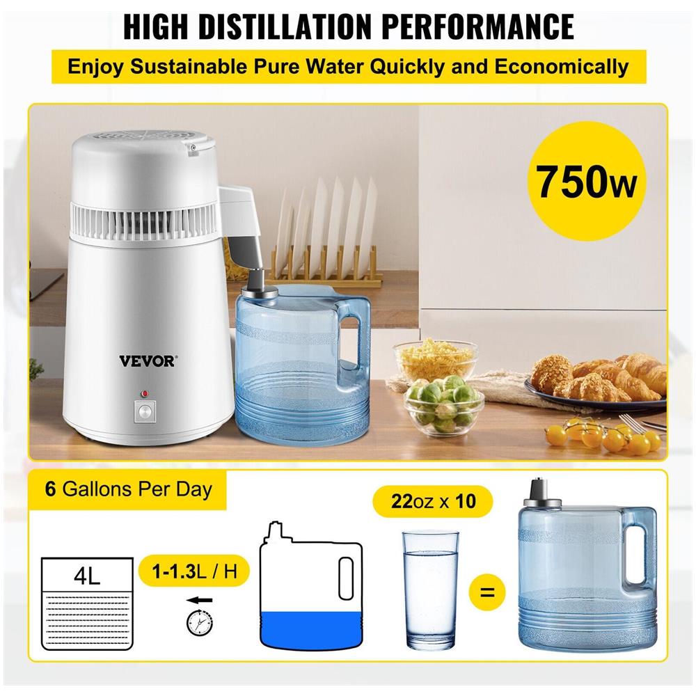 Distillatore D'acqua, Depuratore, Acciaio Inox - Foto 6