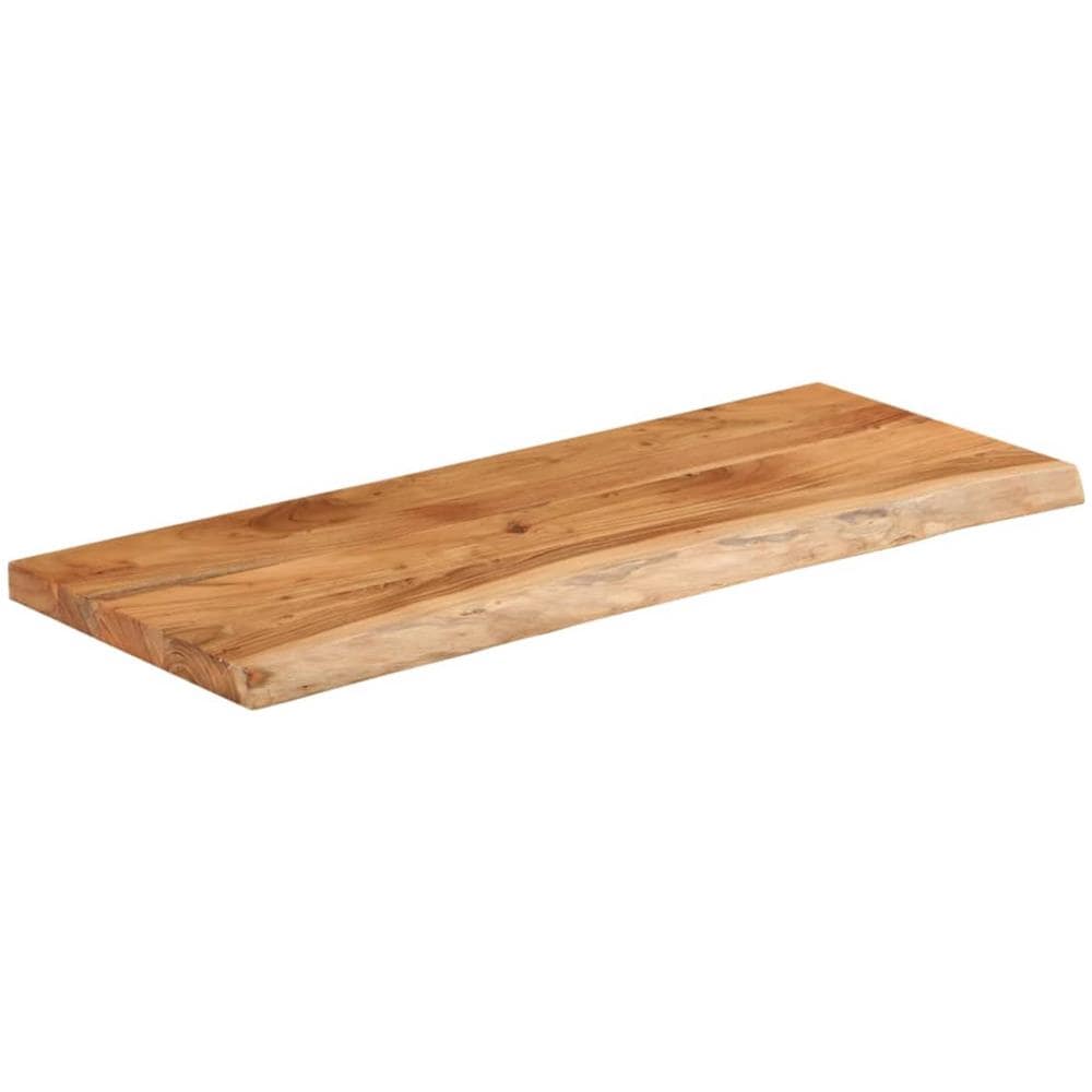 Piano Bagno 140x60x2,5 Cm Rettangolare Legno Massello Di Acacia - Foto 3