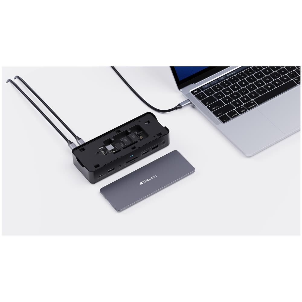 CDS-15S Cablato USB 3.2 Gen 1 (3.1 Gen 1) Type-C Nero, Grigio - Foto 2