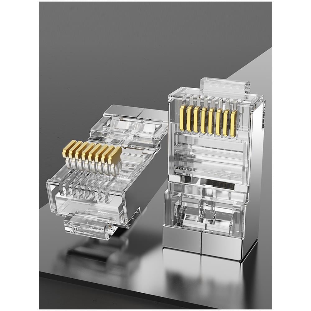 IDCR0-100 cavo di collegamento RJ-45 Argento, Trasparente - Foto 2