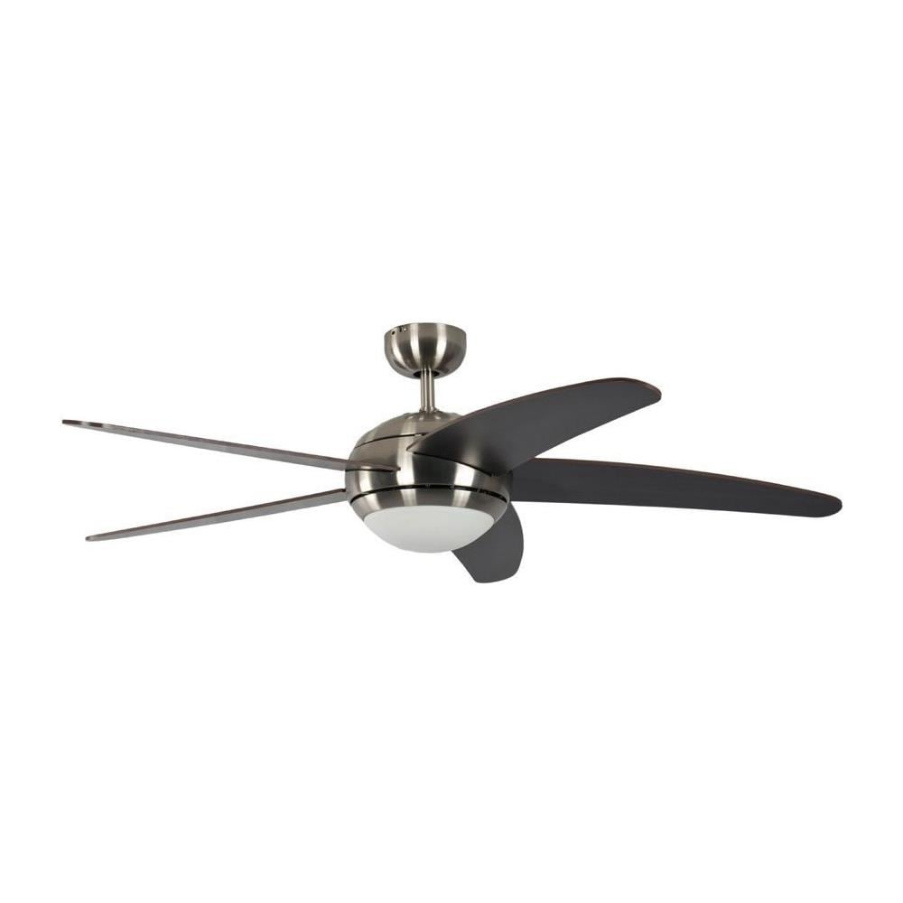 Ventilatore da soffitto Melton nichel, finitura lama wenge con telecomando, 132 cm - Foto 1