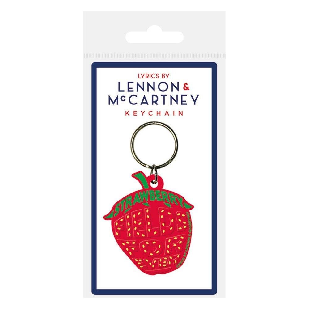 Lennon & Mccartney (strawberry Fields Forever) Rubber Keychain (portachiavi)  - Foto 1