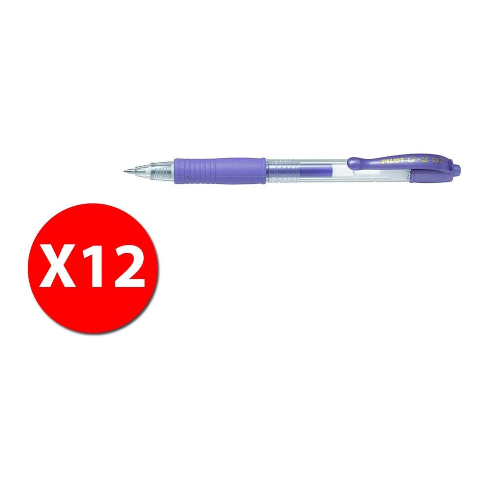 G-2 Metallic 011356 - Roller Inchiostro Gel - Metallic Viola - Punta Media - Conf. 12 Pz - Foto 1