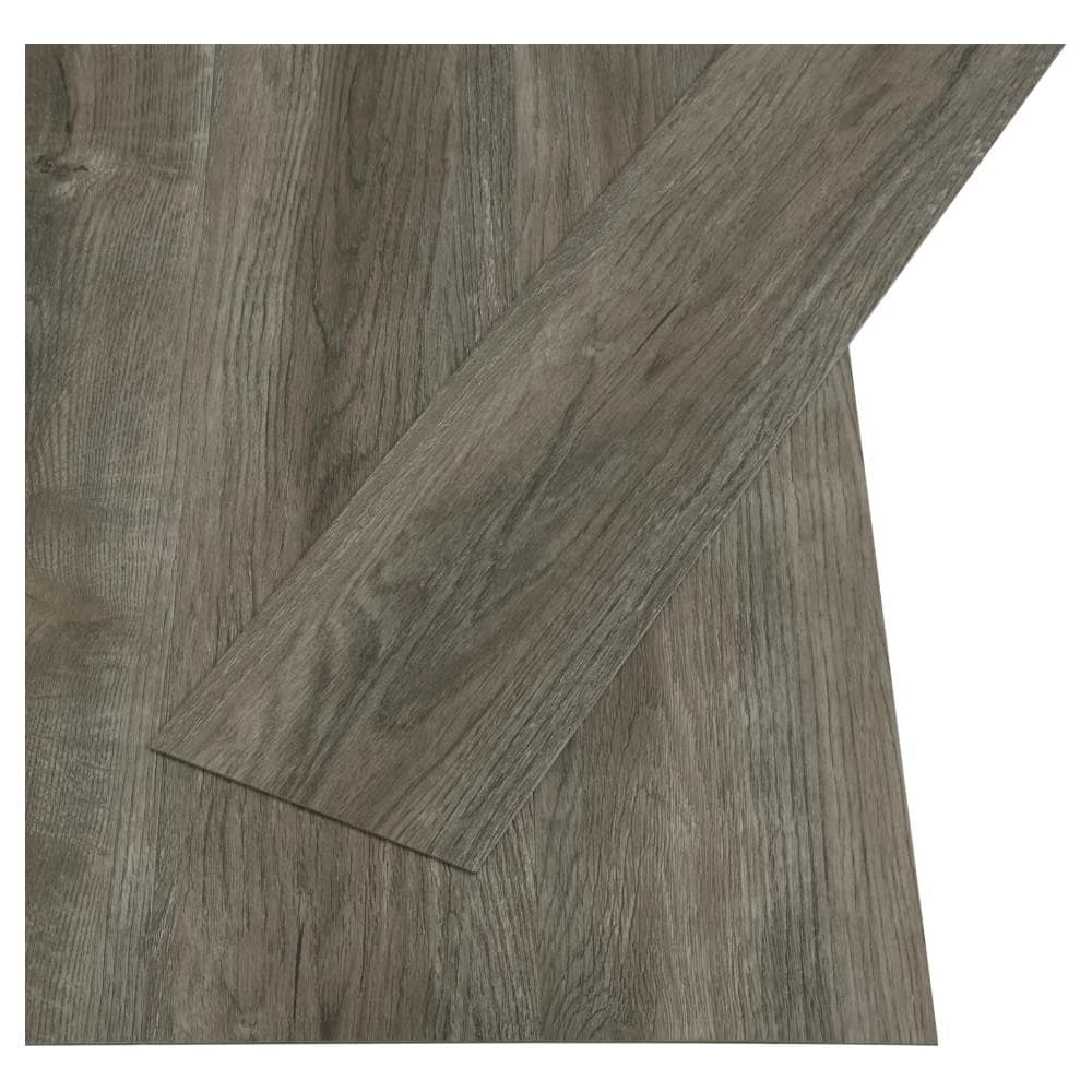 Listoni Pavimenti Autoadesivi 4,46 M² 3 Mm Pvc Grigio E Marrone - Foto 2