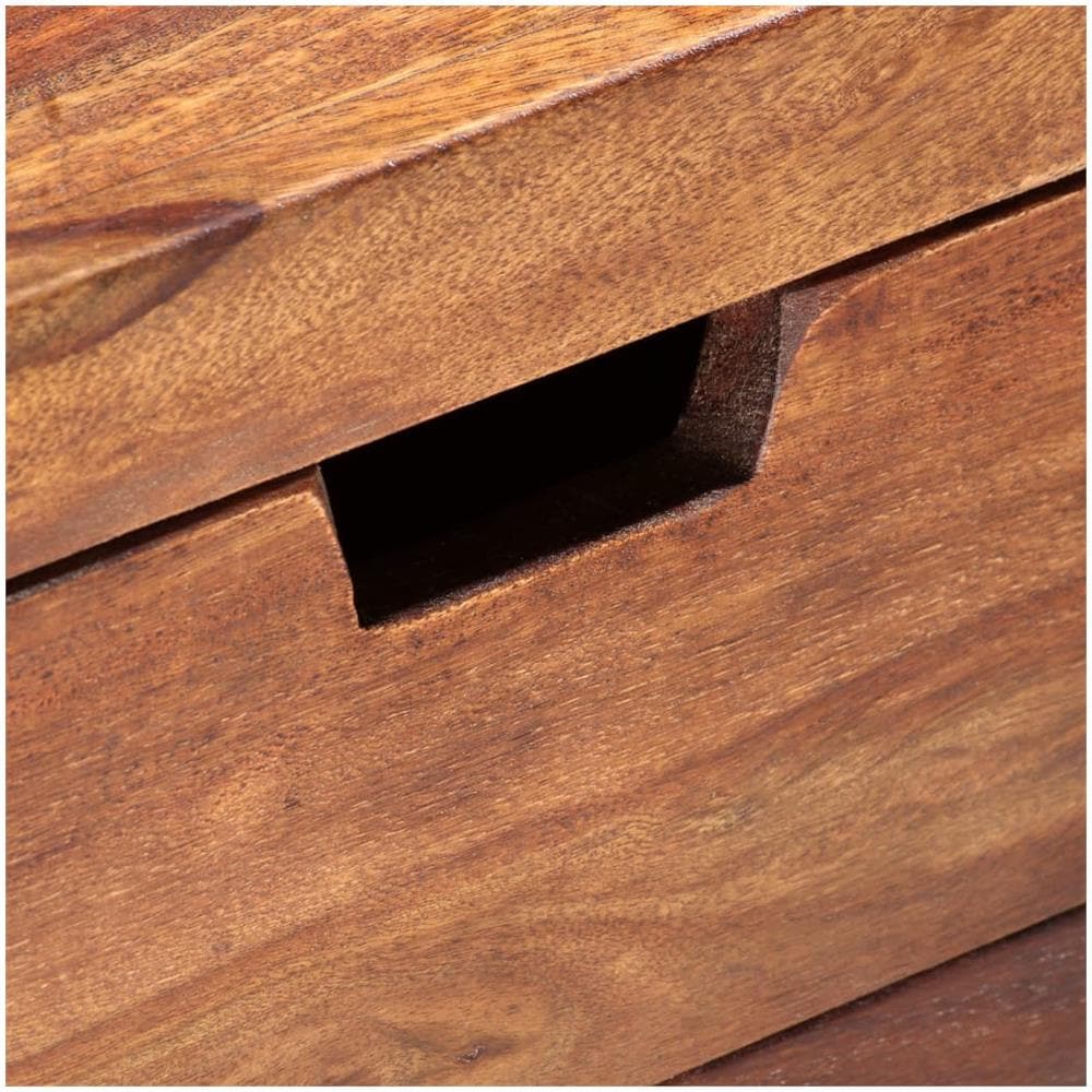 Comodino 40x30x50 Cm In Legno Massello Di Sheesham - Foto 2